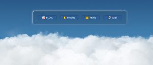 3D远方动态白云HTML页面源码 - 腾飞博客