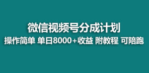 视频号创作者分成计划，薅平台收益，实力拆解每天收益 8000+玩法 - 腾飞博客