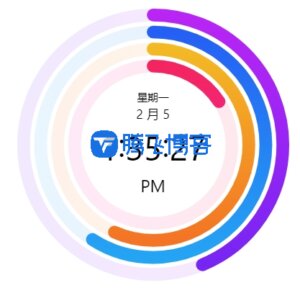 子比主题美化 – 圆环进程时钟 - 腾飞博客